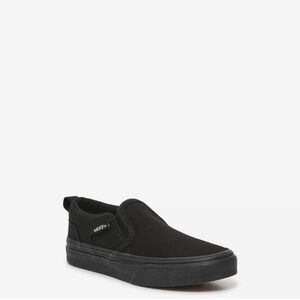 Vans Black Slip-On Sneakers with Minimalist Design